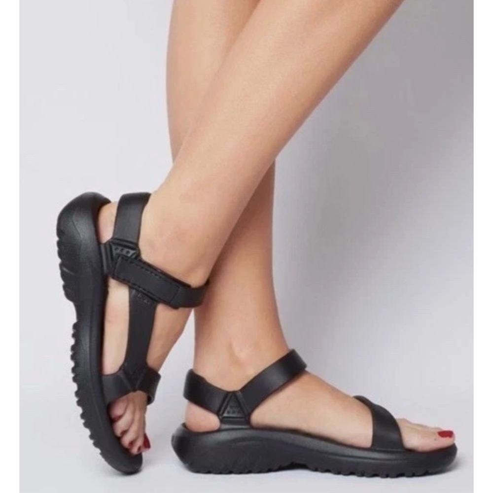 Teva Hurricane Drift Sandals Women 10 Black Mens 8 Waterproof Sporty Outdoor
